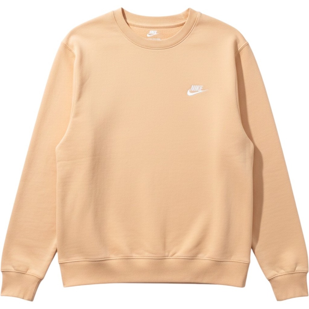 Nike Sportswear Club Fleece Crewneck Sweatshirt Peach Apricot Large BV2662-800
